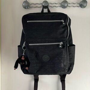 Kipling Caity Black Laptop Square Backpack